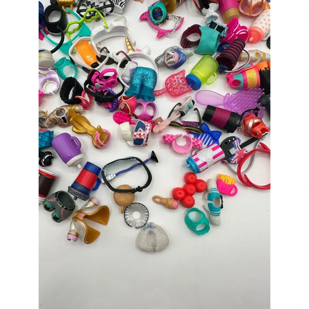 LOL Surprise Doll Accessories Lot Clothes‎ Bottles Purses Headbands